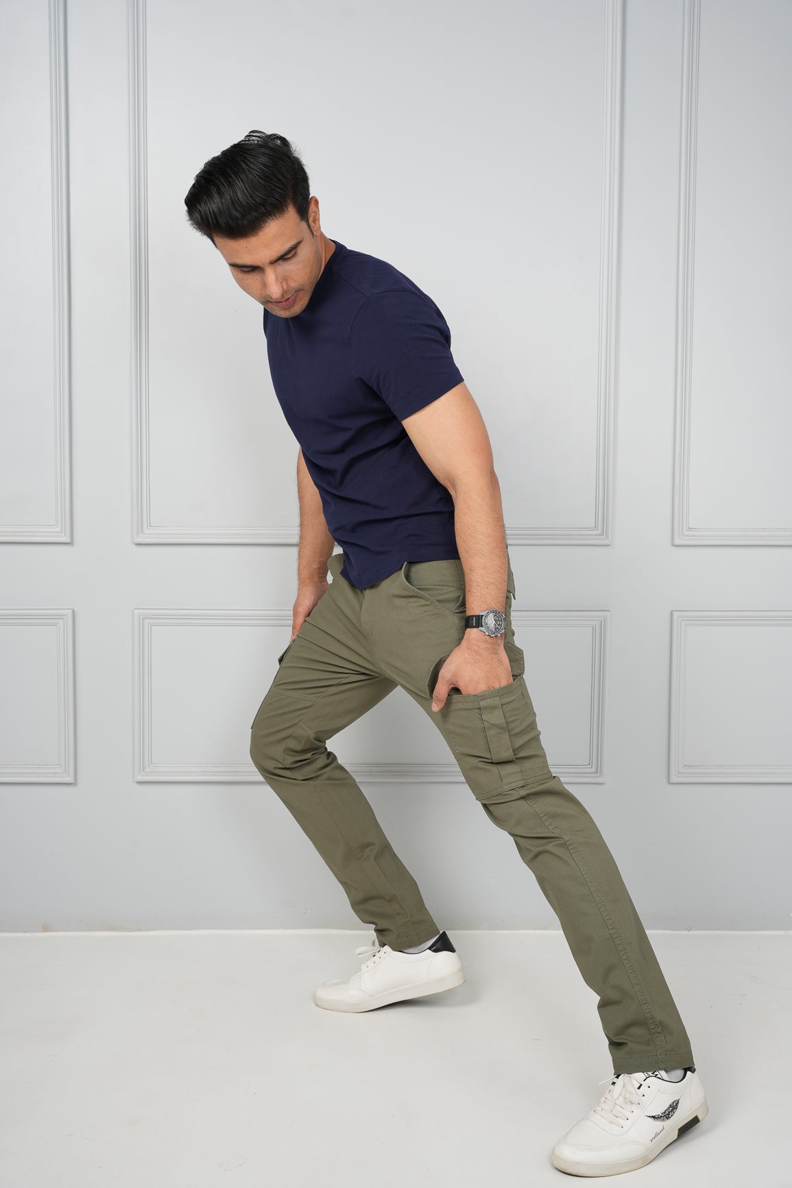 How to Style Olive Green Cargo Pants || Men's lookbook - YouTube